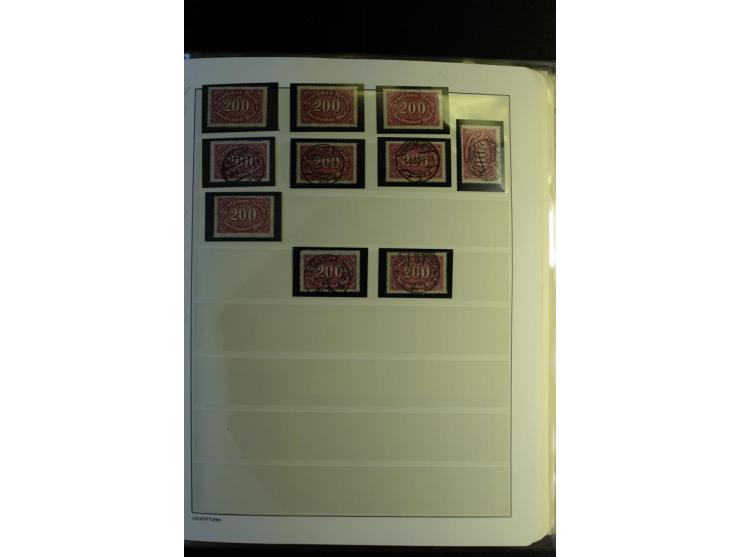 1917/23, Inflation: postfrische, ungebrauchte und gestempelte Sammlung mit vielen guten Werten und besseren Farben, dabei Mi.