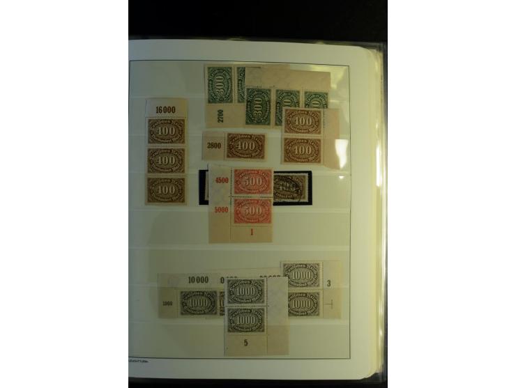 1917/23, Inflation: postfrische, ungebrauchte und gestempelte Sammlung mit vielen guten Werten und besseren Farben, dabei Mi.