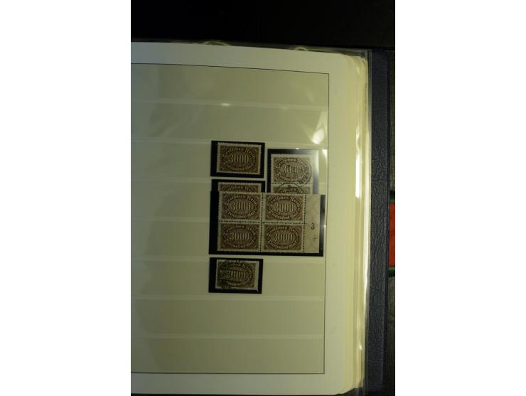 1917/23, Inflation: postfrische, ungebrauchte und gestempelte Sammlung mit vielen guten Werten und besseren Farben, dabei Mi.