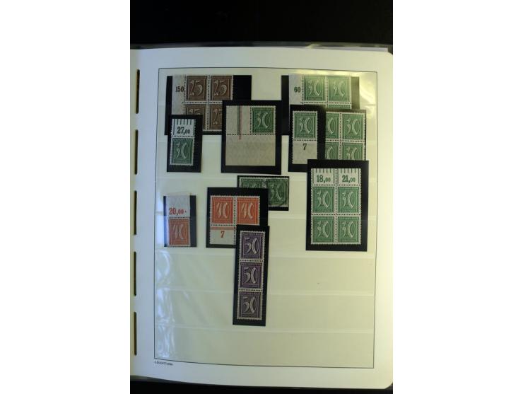 1917/23, Inflation: postfrische, ungebrauchte und gestempelte Sammlung mit vielen guten Werten und besseren Farben, dabei Mi.