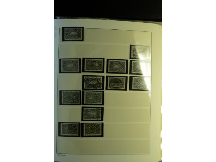 1917/23, Inflation: postfrische, ungebrauchte und gestempelte Sammlung mit vielen guten Werten und besseren Farben, dabei Mi.