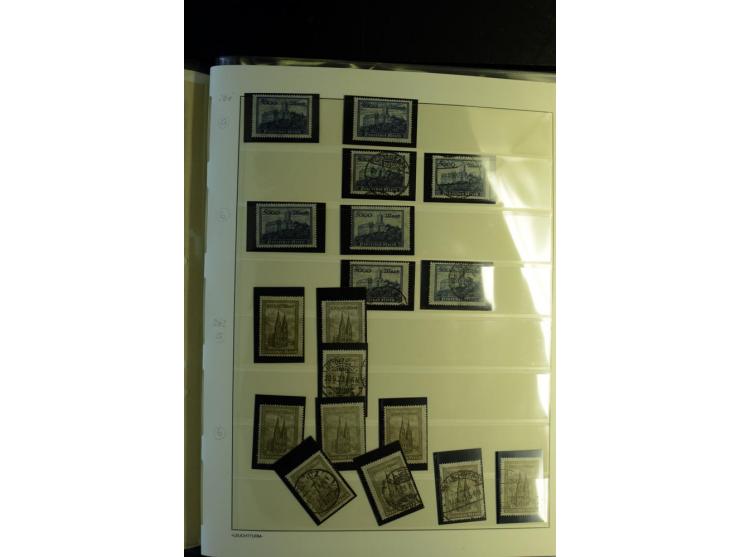 1917/23, Inflation: postfrische, ungebrauchte und gestempelte Sammlung mit vielen guten Werten und besseren Farben, dabei Mi.