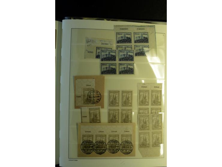 1917/23, Inflation: postfrische, ungebrauchte und gestempelte Sammlung mit vielen guten Werten und besseren Farben, dabei Mi.