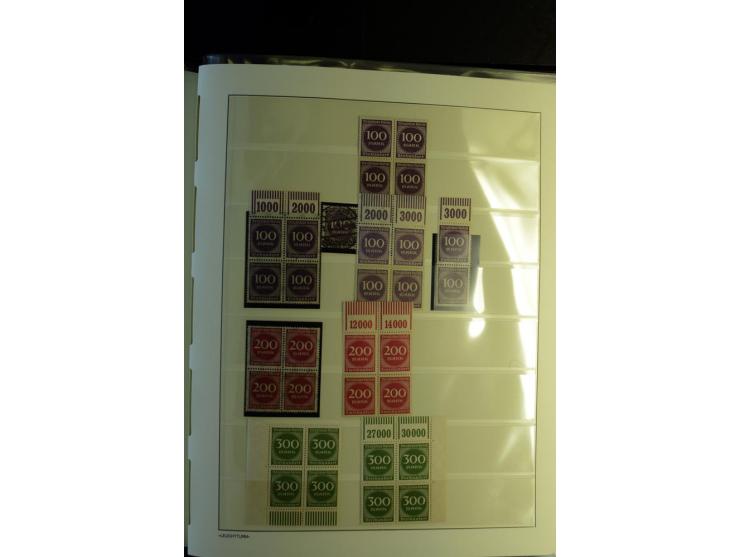 1917/23, Inflation: postfrische, ungebrauchte und gestempelte Sammlung mit vielen guten Werten und besseren Farben, dabei Mi.