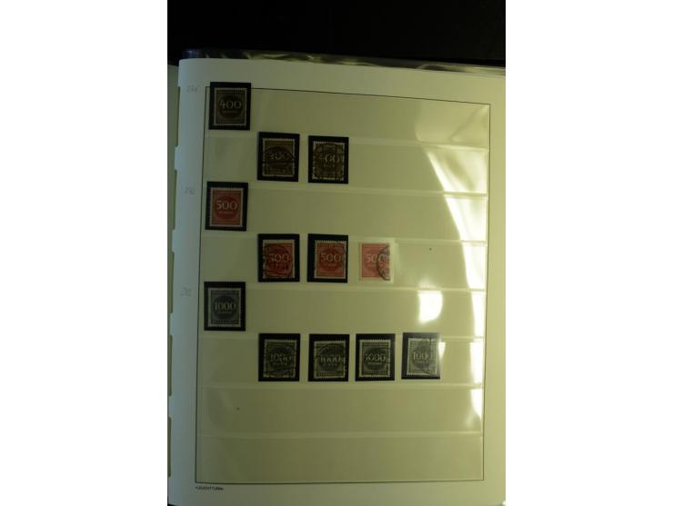 1917/23, Inflation: postfrische, ungebrauchte und gestempelte Sammlung mit vielen guten Werten und besseren Farben, dabei Mi.