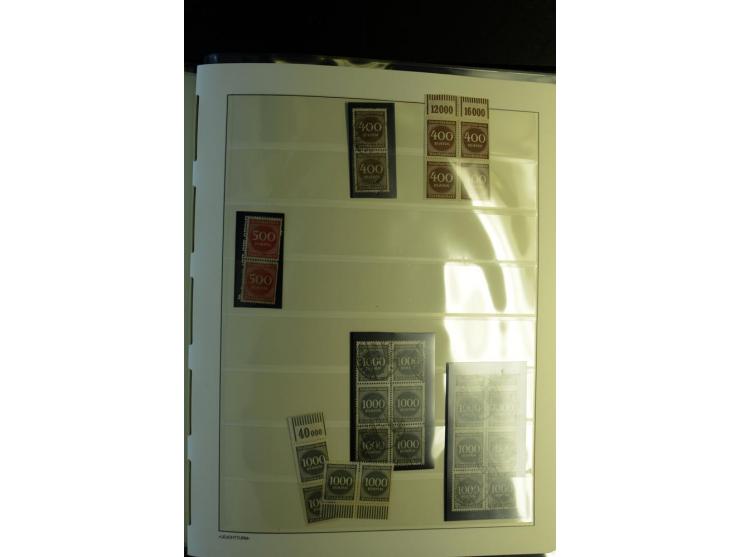 1917/23, Inflation: postfrische, ungebrauchte und gestempelte Sammlung mit vielen guten Werten und besseren Farben, dabei Mi.