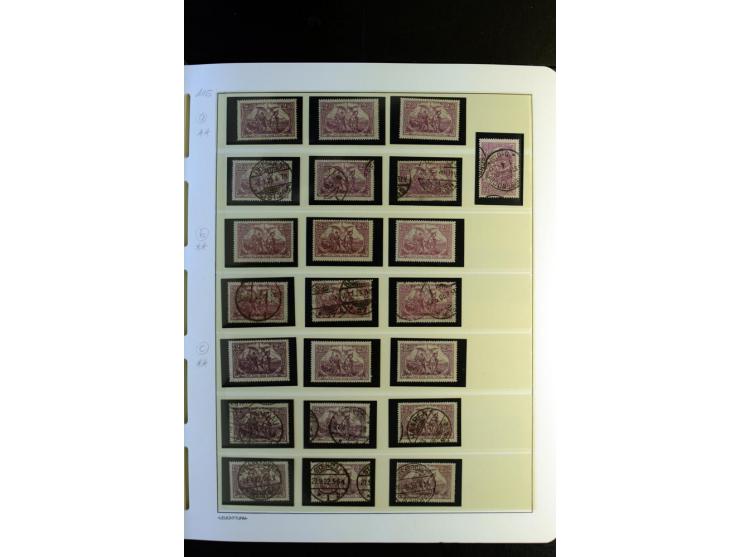 1917/23, Inflation: postfrische, ungebrauchte und gestempelte Sammlung mit vielen guten Werten und besseren Farben, dabei Mi.