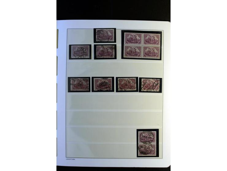 1917/23, Inflation: postfrische, ungebrauchte und gestempelte Sammlung mit vielen guten Werten und besseren Farben, dabei Mi.
