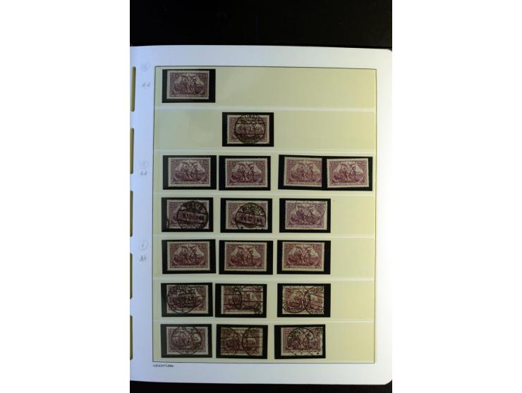 1917/23, Inflation: postfrische, ungebrauchte und gestempelte Sammlung mit vielen guten Werten und besseren Farben, dabei Mi.