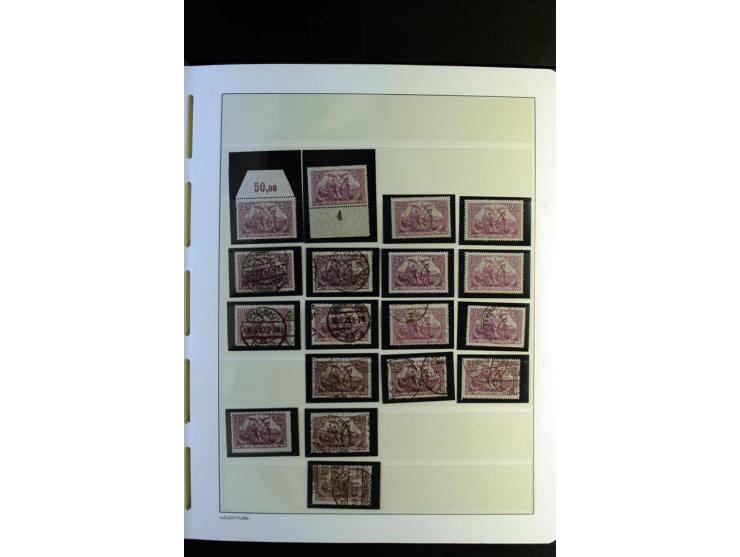 1917/23, Inflation: postfrische, ungebrauchte und gestempelte Sammlung mit vielen guten Werten und besseren Farben, dabei Mi.