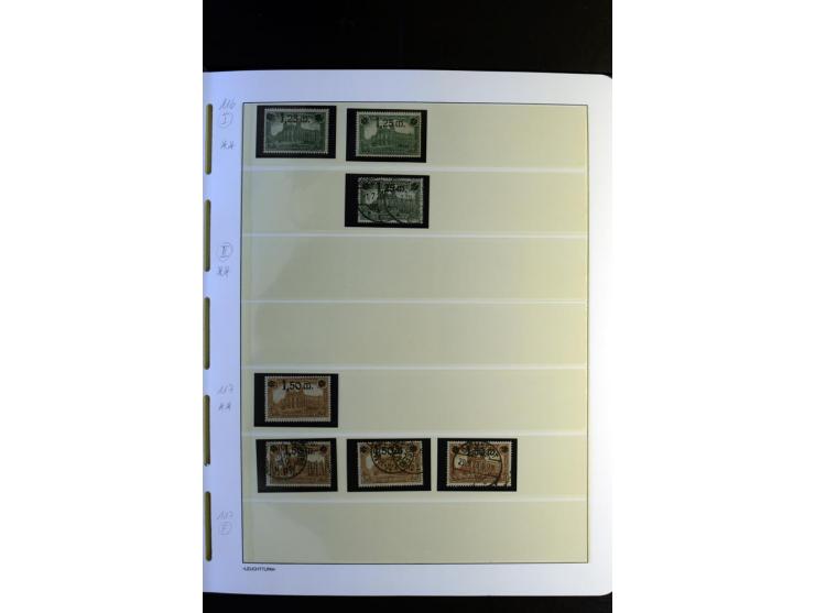 1917/23, Inflation: postfrische, ungebrauchte und gestempelte Sammlung mit vielen guten Werten und besseren Farben, dabei Mi.