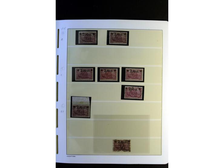 1917/23, Inflation: postfrische, ungebrauchte und gestempelte Sammlung mit vielen guten Werten und besseren Farben, dabei Mi.