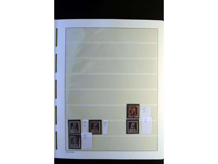 1917/23, Inflation: postfrische, ungebrauchte und gestempelte Sammlung mit vielen guten Werten und besseren Farben, dabei Mi.