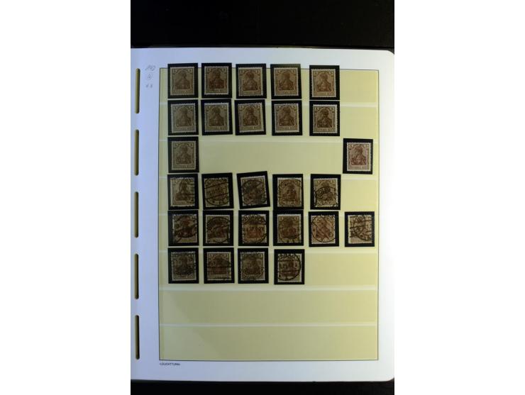 1917/23, Inflation: postfrische, ungebrauchte und gestempelte Sammlung mit vielen guten Werten und besseren Farben, dabei Mi.