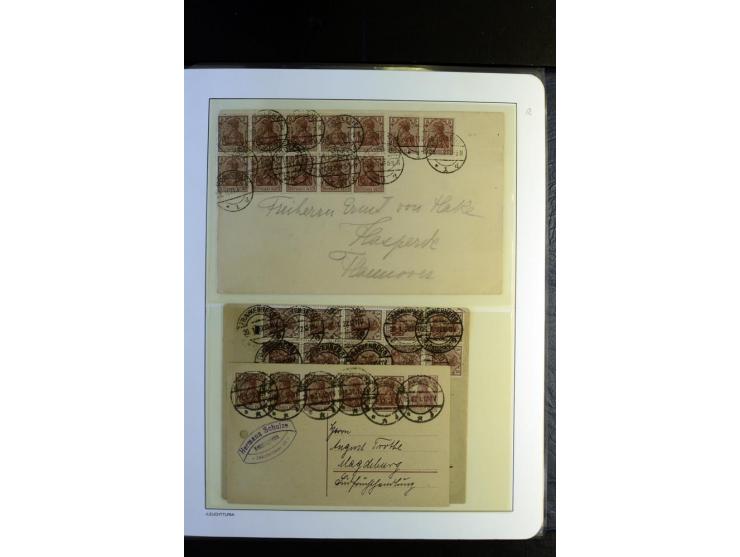 1917/23, Inflation: postfrische, ungebrauchte und gestempelte Sammlung mit vielen guten Werten und besseren Farben, dabei Mi.