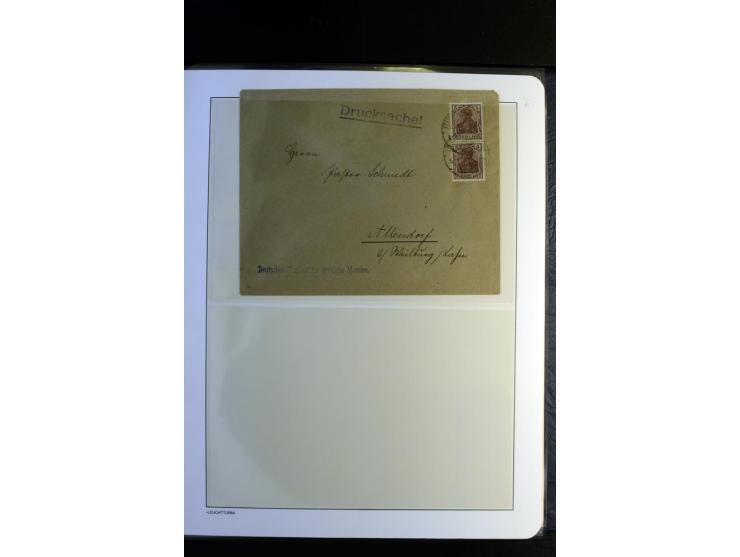 1917/23, Inflation: postfrische, ungebrauchte und gestempelte Sammlung mit vielen guten Werten und besseren Farben, dabei Mi.