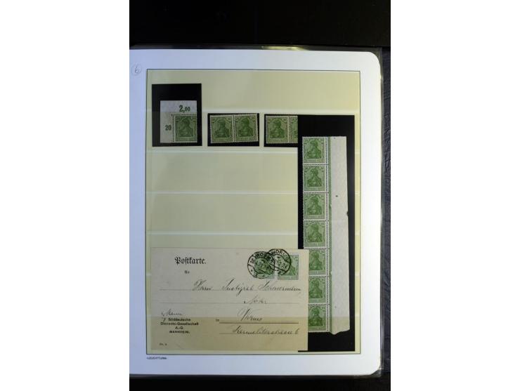 1917/23, Inflation: postfrische, ungebrauchte und gestempelte Sammlung mit vielen guten Werten und besseren Farben, dabei Mi.