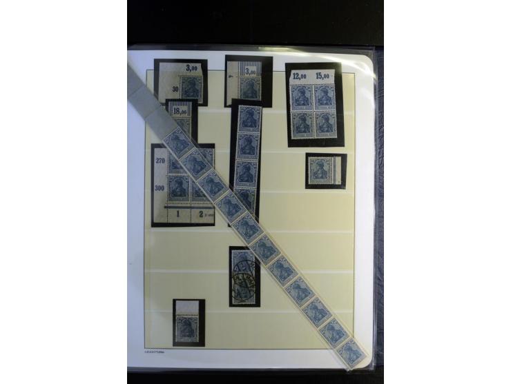 1917/23, Inflation: postfrische, ungebrauchte und gestempelte Sammlung mit vielen guten Werten und besseren Farben, dabei Mi.