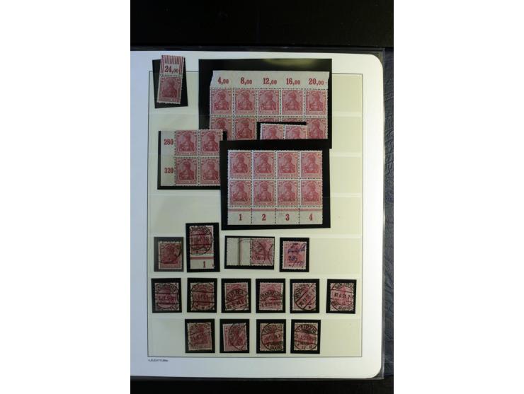 1917/23, Inflation: postfrische, ungebrauchte und gestempelte Sammlung mit vielen guten Werten und besseren Farben, dabei Mi.