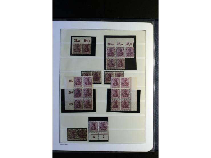 1917/23, Inflation: postfrische, ungebrauchte und gestempelte Sammlung mit vielen guten Werten und besseren Farben, dabei Mi.
