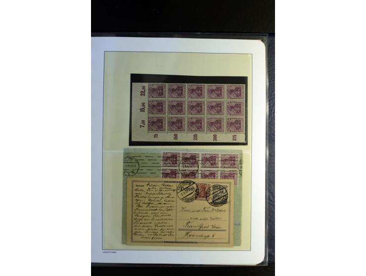 1917/23, Inflation: postfrische, ungebrauchte und gestempelte Sammlung mit vielen guten Werten und besseren Farben, dabei Mi.