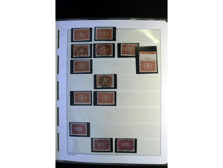 1917/23, Inflation: postfrische, ungebrauchte und gestempelte Sammlung mit vielen guten Werten und besseren Farben, dabei Mi.
