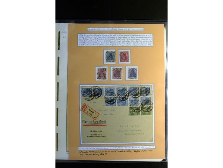 1917/23, Inflation: postfrische, ungebrauchte und gestempelte Sammlung mit vielen guten Werten und besseren Farben, dabei Mi.
