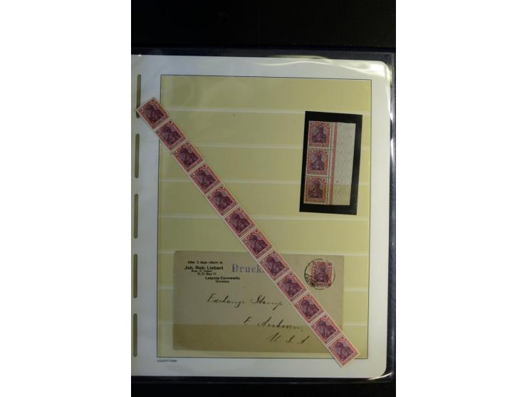 1917/23, Inflation: postfrische, ungebrauchte und gestempelte Sammlung mit vielen guten Werten und besseren Farben, dabei Mi.