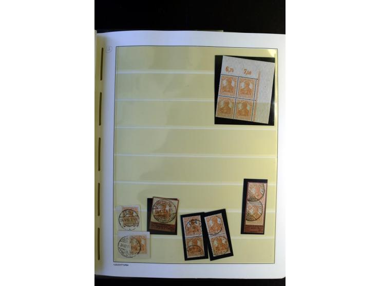 1917/23, Inflation: postfrische, ungebrauchte und gestempelte Sammlung mit vielen guten Werten und besseren Farben, dabei Mi.