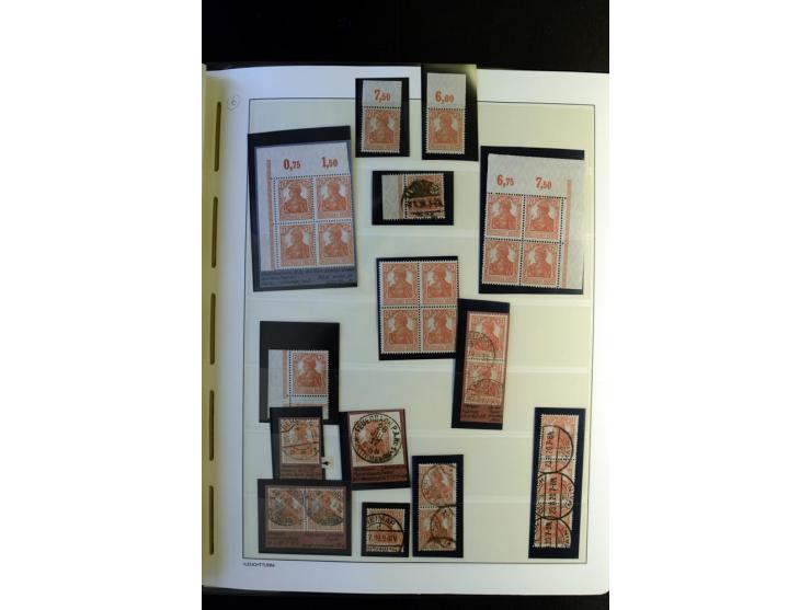 1917/23, Inflation: postfrische, ungebrauchte und gestempelte Sammlung mit vielen guten Werten und besseren Farben, dabei Mi.