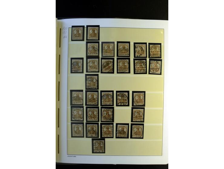 1917/23, Inflation: postfrische, ungebrauchte und gestempelte Sammlung mit vielen guten Werten und besseren Farben, dabei Mi.