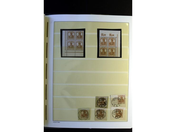 1917/23, Inflation: postfrische, ungebrauchte und gestempelte Sammlung mit vielen guten Werten und besseren Farben, dabei Mi.