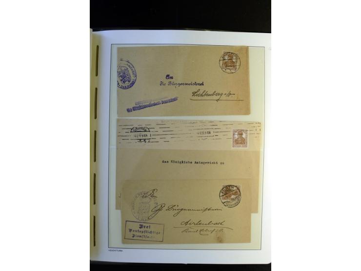 1917/23, Inflation: postfrische, ungebrauchte und gestempelte Sammlung mit vielen guten Werten und besseren Farben, dabei Mi.