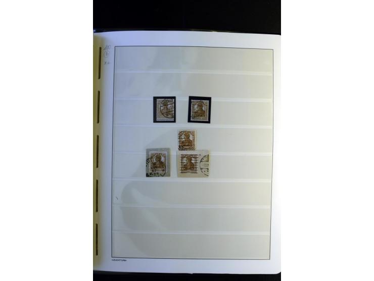 1917/23, Inflation: postfrische, ungebrauchte und gestempelte Sammlung mit vielen guten Werten und besseren Farben, dabei Mi.
