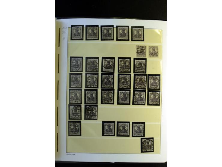 1917/23, Inflation: postfrische, ungebrauchte und gestempelte Sammlung mit vielen guten Werten und besseren Farben, dabei Mi.