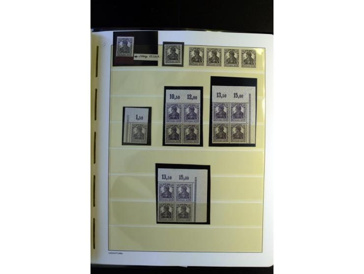 1917/23, Inflation: postfrische, ungebrauchte und gestempelte Sammlung mit vielen guten Werten und besseren Farben, dabei Mi.