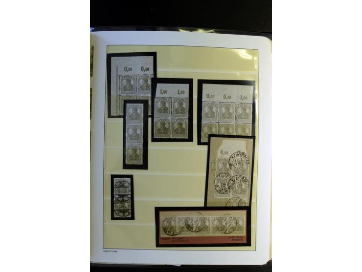 1917/23, Inflation: postfrische, ungebrauchte und gestempelte Sammlung mit vielen guten Werten und besseren Farben, dabei Mi.