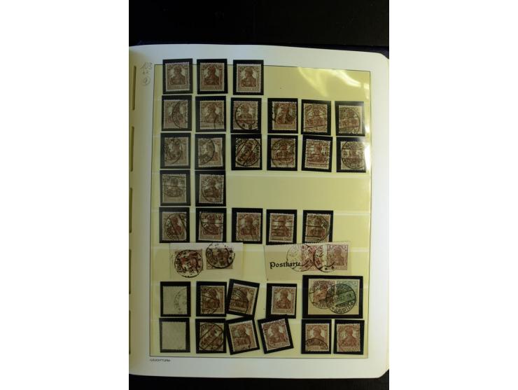 1917/23, Inflation: postfrische, ungebrauchte und gestempelte Sammlung mit vielen guten Werten und besseren Farben, dabei Mi.