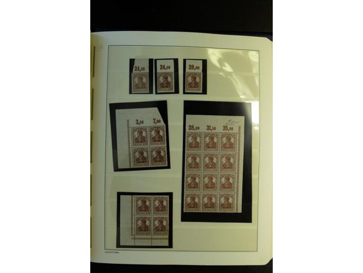 1917/23, Inflation: postfrische, ungebrauchte und gestempelte Sammlung mit vielen guten Werten und besseren Farben, dabei Mi.