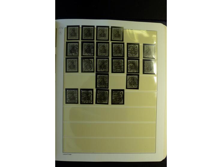 1917/23, Inflation: postfrische, ungebrauchte und gestempelte Sammlung mit vielen guten Werten und besseren Farben, dabei Mi.