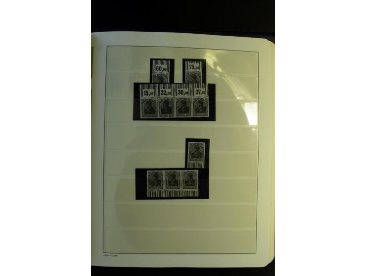 1917/23, Inflation: postfrische, ungebrauchte und gestempelte Sammlung mit vielen guten Werten und besseren Farben, dabei Mi.