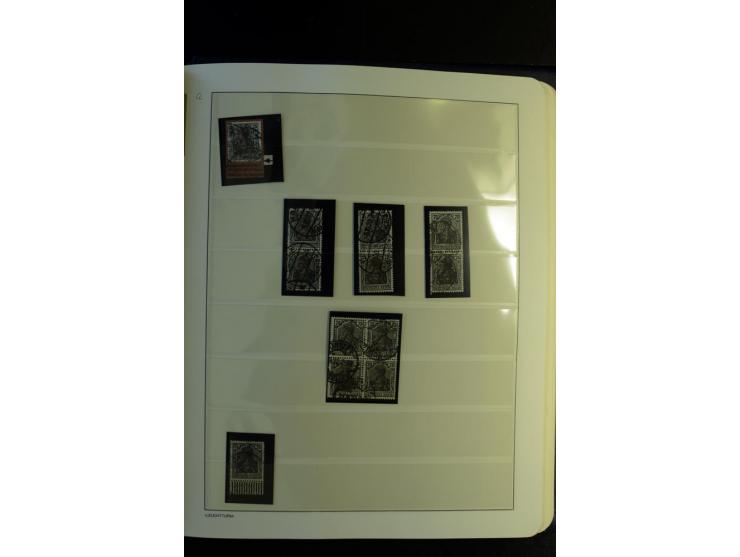 1917/23, Inflation: postfrische, ungebrauchte und gestempelte Sammlung mit vielen guten Werten und besseren Farben, dabei Mi.