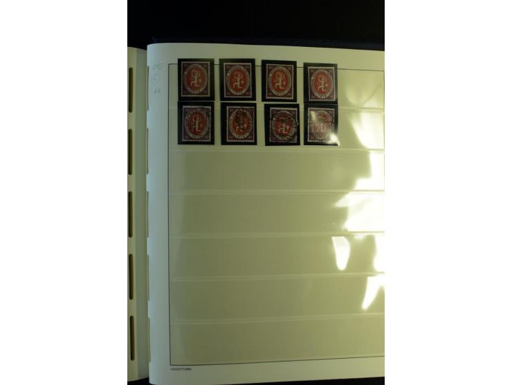1917/23, Inflation: postfrische, ungebrauchte und gestempelte Sammlung mit vielen guten Werten und besseren Farben, dabei Mi.