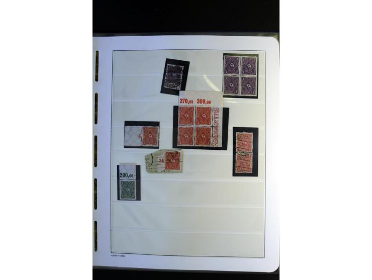 1917/23, Inflation: postfrische, ungebrauchte und gestempelte Sammlung mit vielen guten Werten und besseren Farben, dabei Mi.