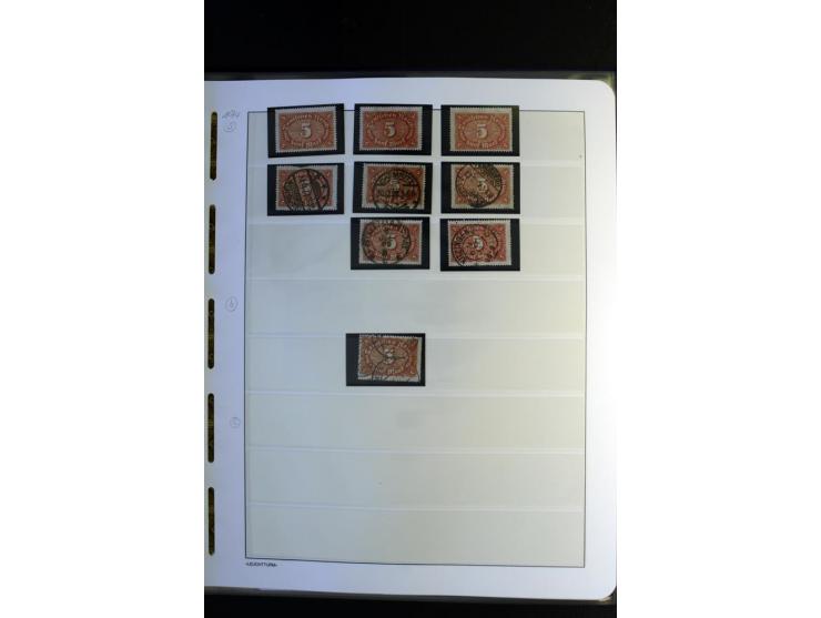 1917/23, Inflation: postfrische, ungebrauchte und gestempelte Sammlung mit vielen guten Werten und besseren Farben, dabei Mi.