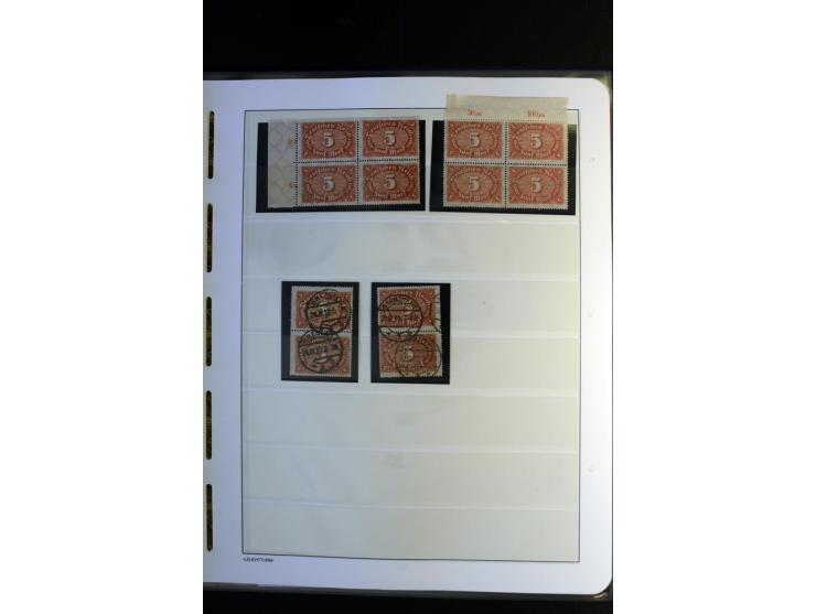1917/23, Inflation: postfrische, ungebrauchte und gestempelte Sammlung mit vielen guten Werten und besseren Farben, dabei Mi.