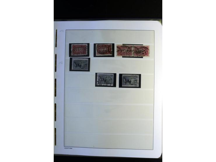 1917/23, Inflation: postfrische, ungebrauchte und gestempelte Sammlung mit vielen guten Werten und besseren Farben, dabei Mi.