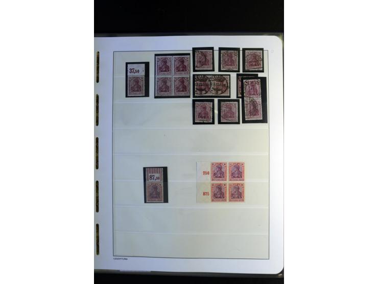 1917/23, Inflation: postfrische, ungebrauchte und gestempelte Sammlung mit vielen guten Werten und besseren Farben, dabei Mi.