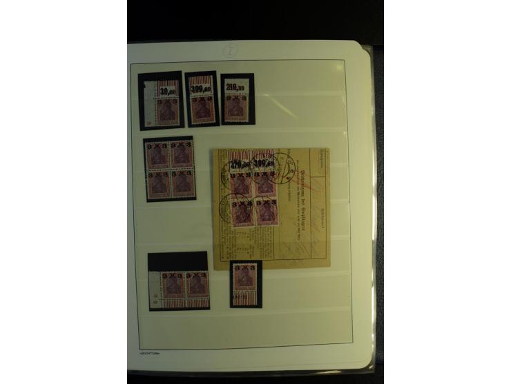 1917/23, Inflation: postfrische, ungebrauchte und gestempelte Sammlung mit vielen guten Werten und besseren Farben, dabei Mi.