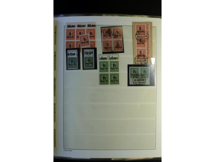 1917/23, Inflation: postfrische, ungebrauchte und gestempelte Sammlung mit vielen guten Werten und besseren Farben, dabei Mi.